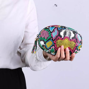 Multicolor skin waist bag