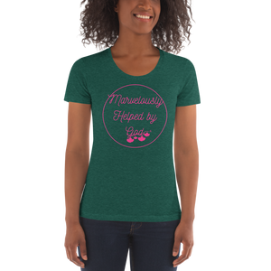 Marvelously Helped by God Women's Crew Neck T-shirt