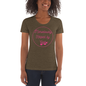 Marvelously Helped by God Women's Crew Neck T-shirt