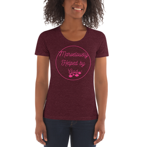 Marvelously Helped by God Women's Crew Neck T-shirt