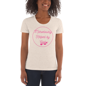 Marvelously Helped by God Women's Crew Neck T-shirt